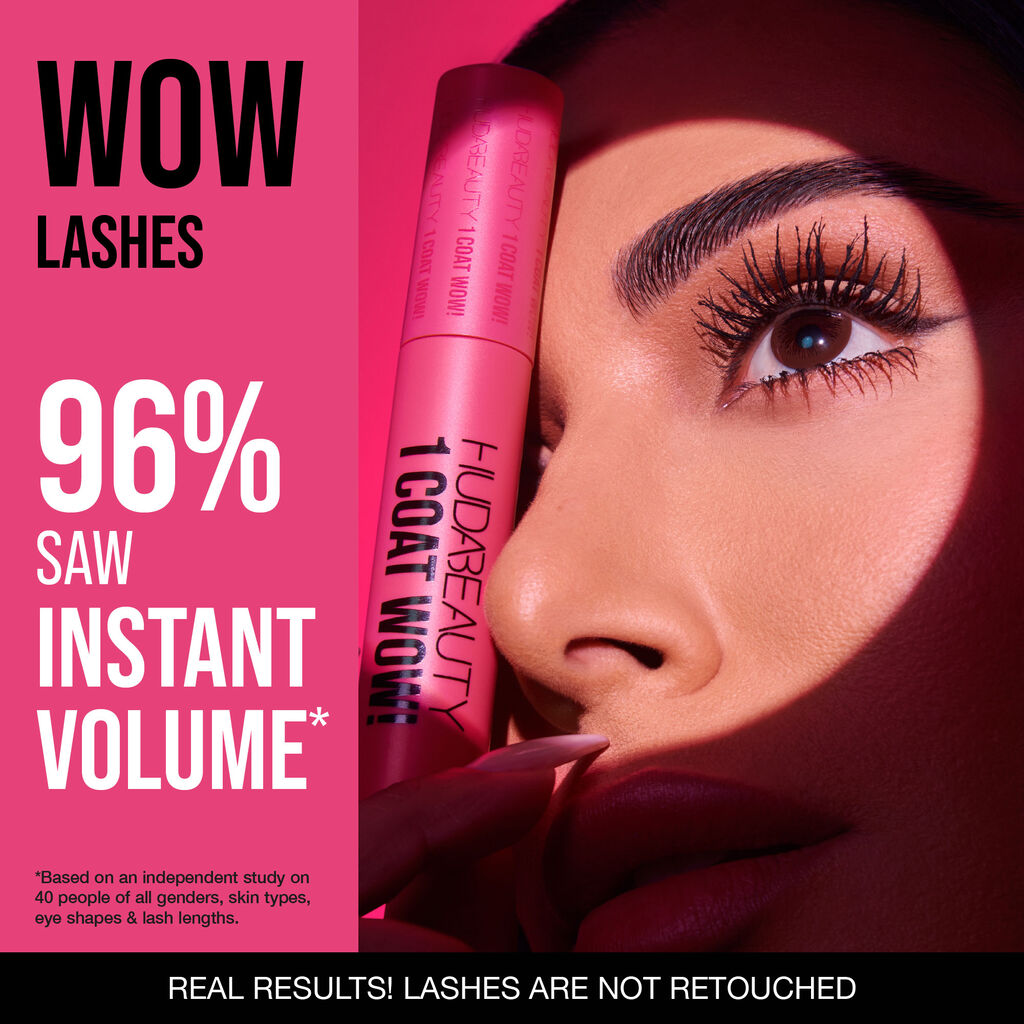Huda Beauty 1 Coat WOW! Extra Volumising & Lifting Mascara