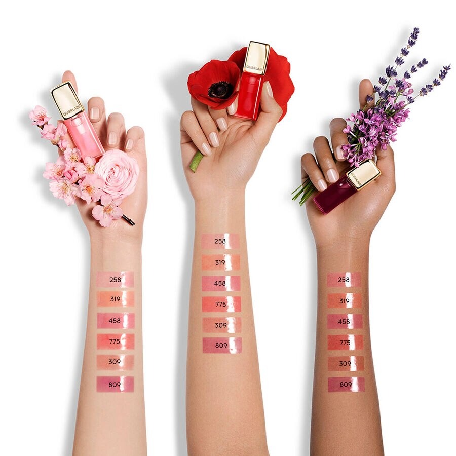 Guerlain KissKiss Bee Glow Oil – 92 % Natural-Origin Honey Tint Lip Oil