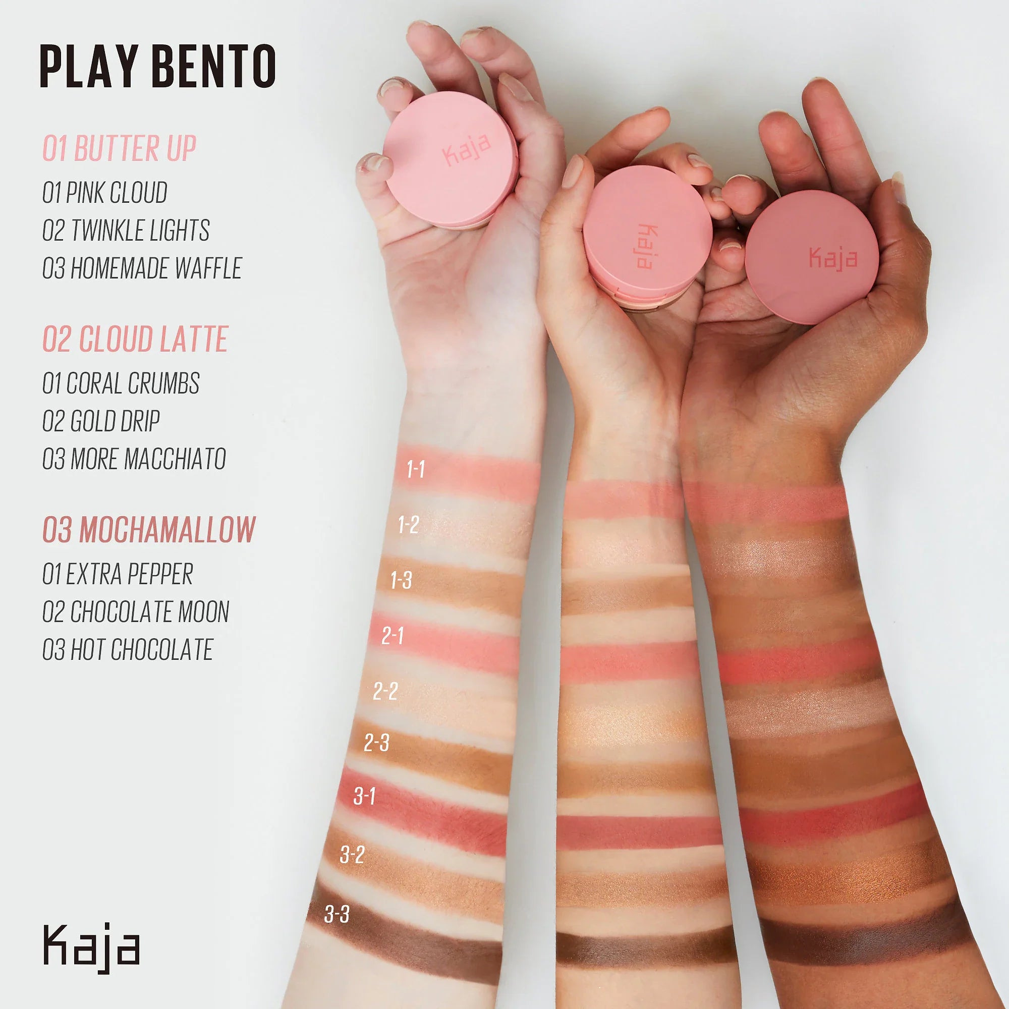 Face Bento Cream Bronzer, Powder Blush & Highlighter Sculpting Trio