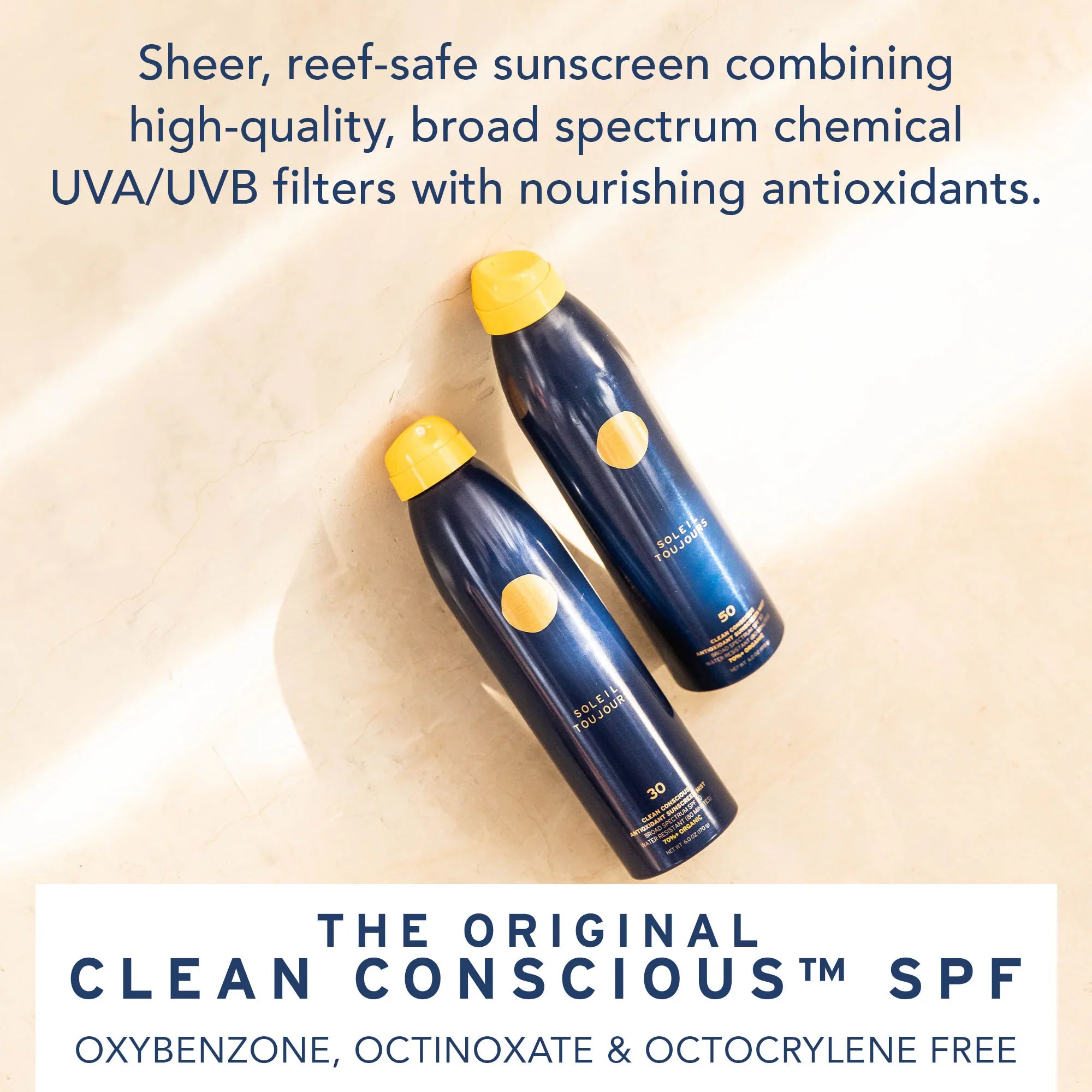 Clean Conscious Body Sunscreen Mist with Vitamin C SPF 30-50
